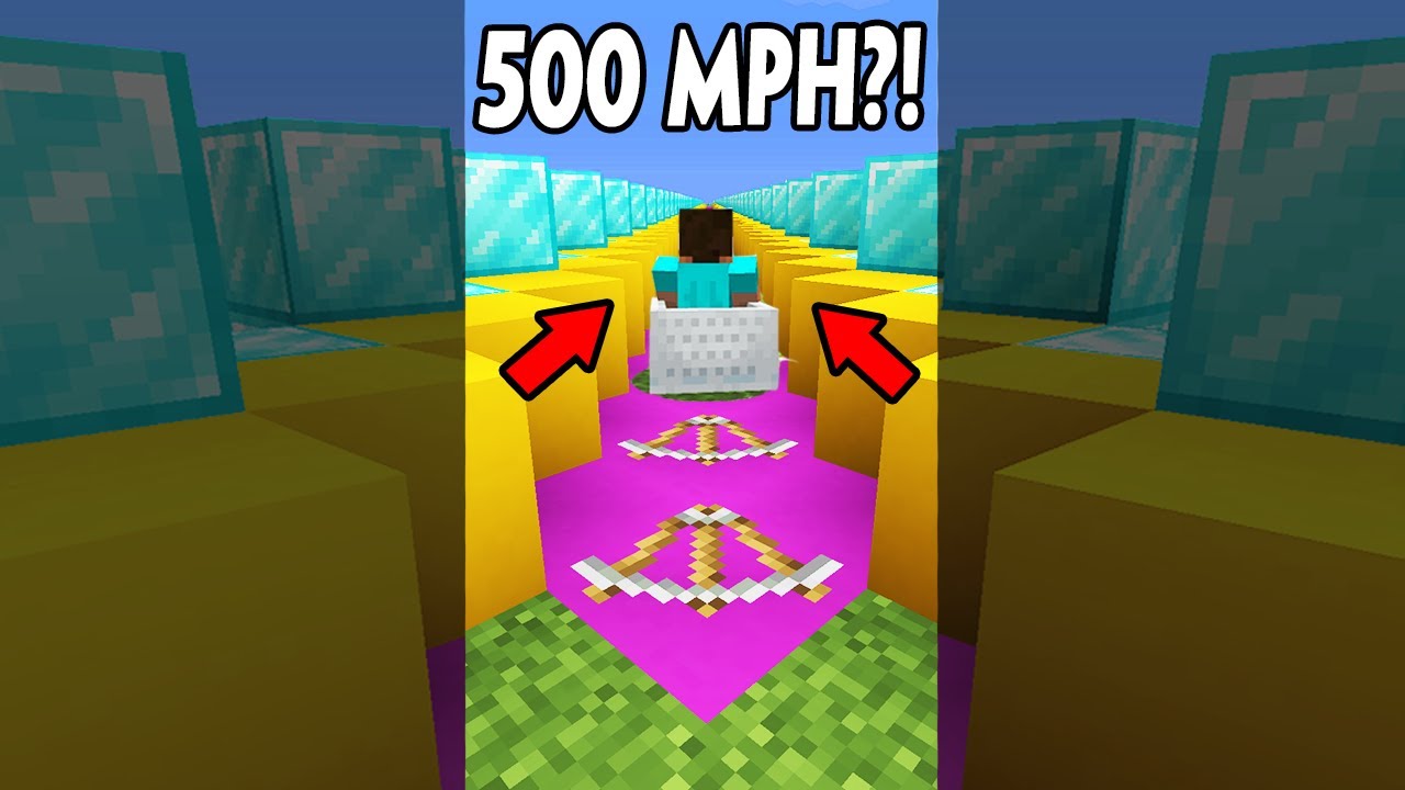 What Is The FASTEST You Can Travel In Minecraft? #shorts