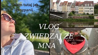 Görlitz przez most do Polski. Mam tutaj Hiszpanie.  Uroki Miasta