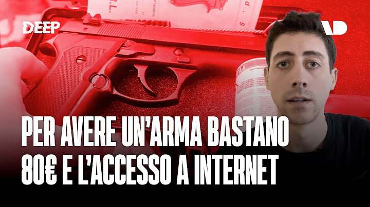 Per comprare un'arma servono solo 80€ e l'accesso a internet