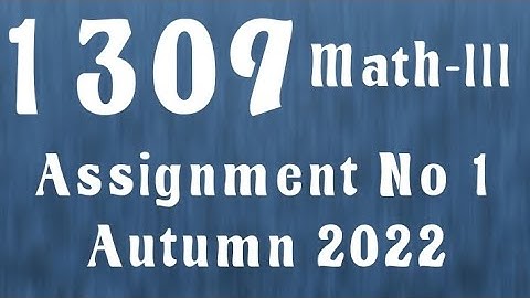 AIOU Code 1309 Solved Assignment No.1 Autumn 2022 #aiou #aiousolveassignments