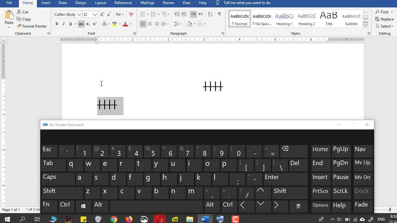 How to Create Tally Marks In Microsoft Word - YouTube