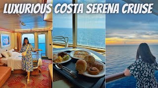 Largest Cruise In India~ Costa Serena | Mumbai to Goa | Room Tour, Food, Activities & More