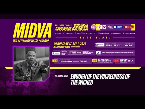 ENOUGH OF THE WICKEDNESS OF THE WICKED MIDVA WITH REV OB 17 09 2025 