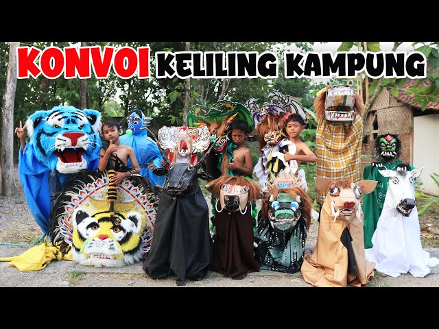 SANDI KONVOI BARONGAN KELILING KAMPUNG  #part1 Nadin And Frien class=