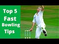 How to bowl fast  top 5 fast bowling tips