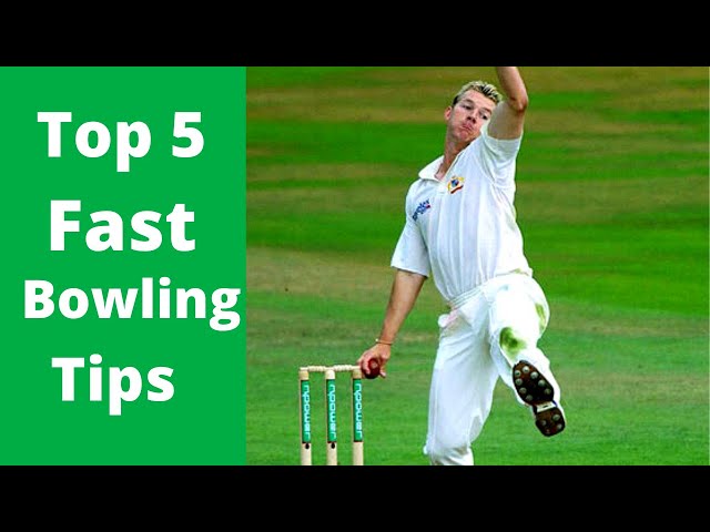 How To Bowl Fast - Top 5 Fast Bowling Tips - YouTube