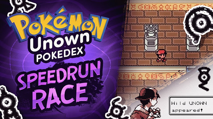 Complete Unown Pokedex Speedrun Race vs Shenanagans | Pokemon Crystal
