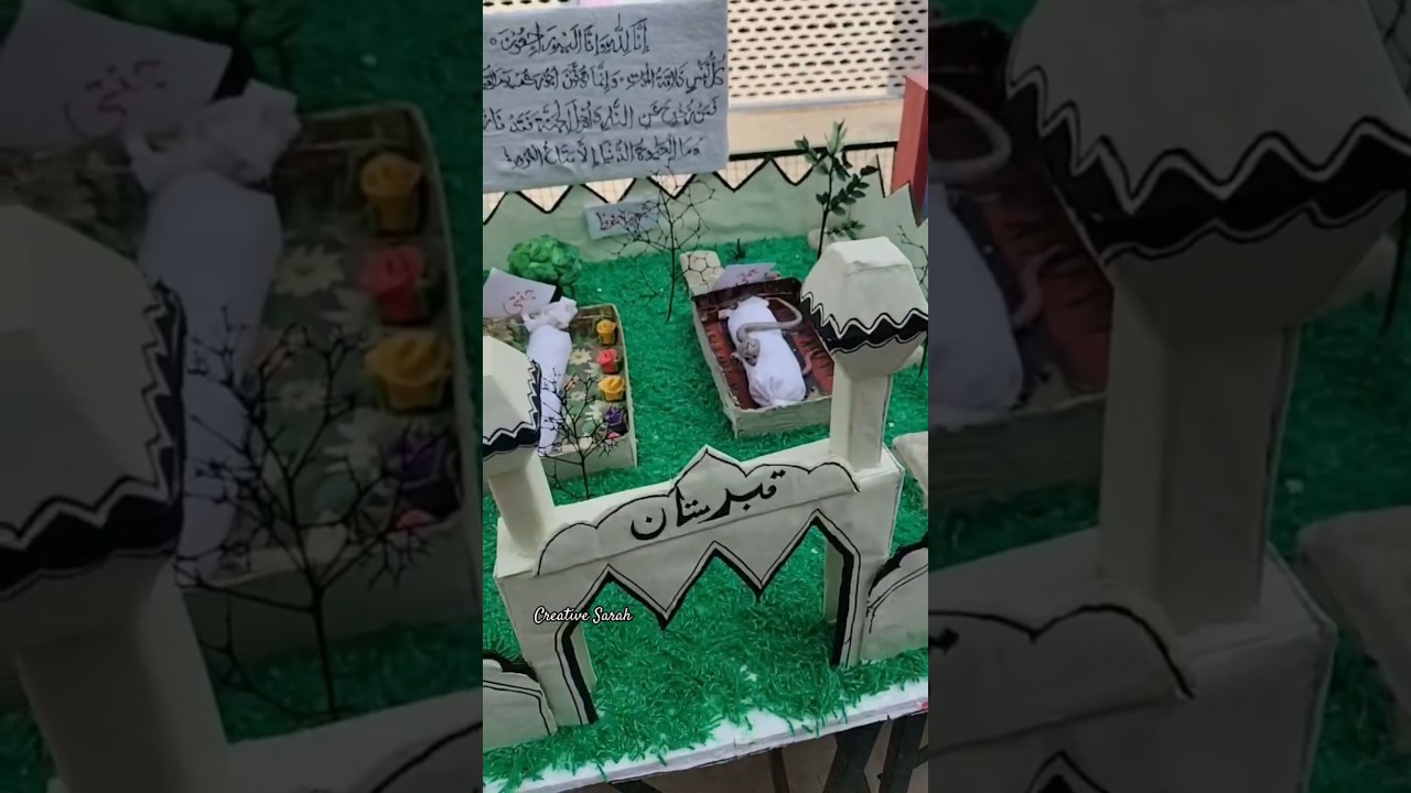 Islamic project #qabristan #project #islamic #creativefusionwithsarah #shorts #trending
