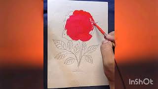 Rose Watercolour Painting /Anil Art World👍
