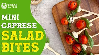 Mini Caprese Salad Bites | Caprese Salad Recipe