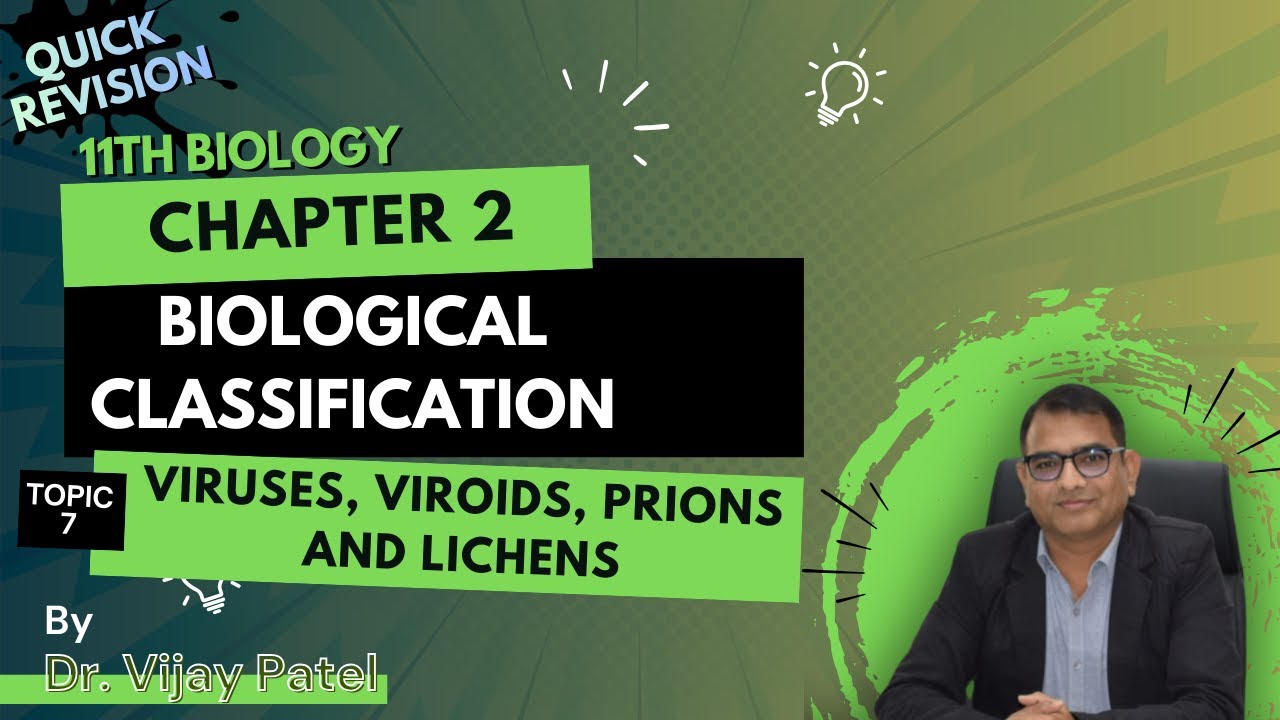 Viruses, Viroids, Prions & Lichens Explained | Class 11 Biology Chapter 2 | Quick Revision