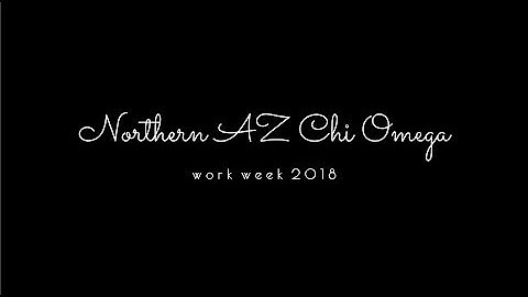 2018 Work Week Chi Omega - Delta Lambda