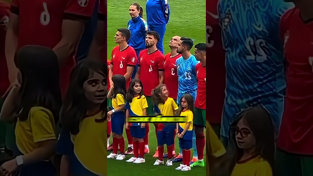 Egy kislány találkozása Ronaldoval #football #cute
