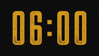 6 MINUTE TIMER 🔔 Gentle Alarm [Full HD]