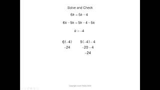 Linear Equations with Like Terms