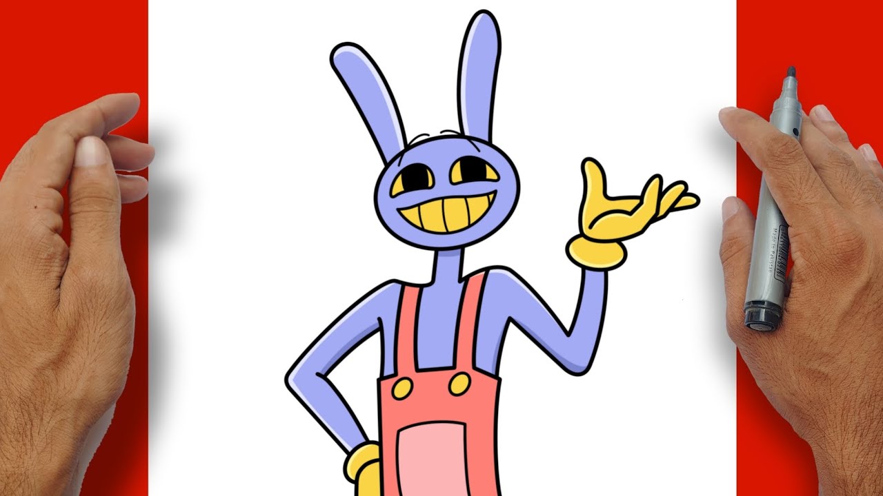 How to Draw JAX Easy Step-by-step | The Amazing Digital Circus 