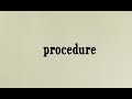 英単語 procedure 発音と読み方