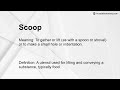 Scoop Meaning