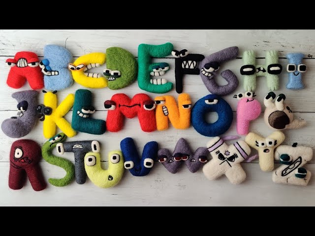 Crafting Alphabet Lore Letter E with Satisfying Needlefelt Art #alphab, Needle Felting Art