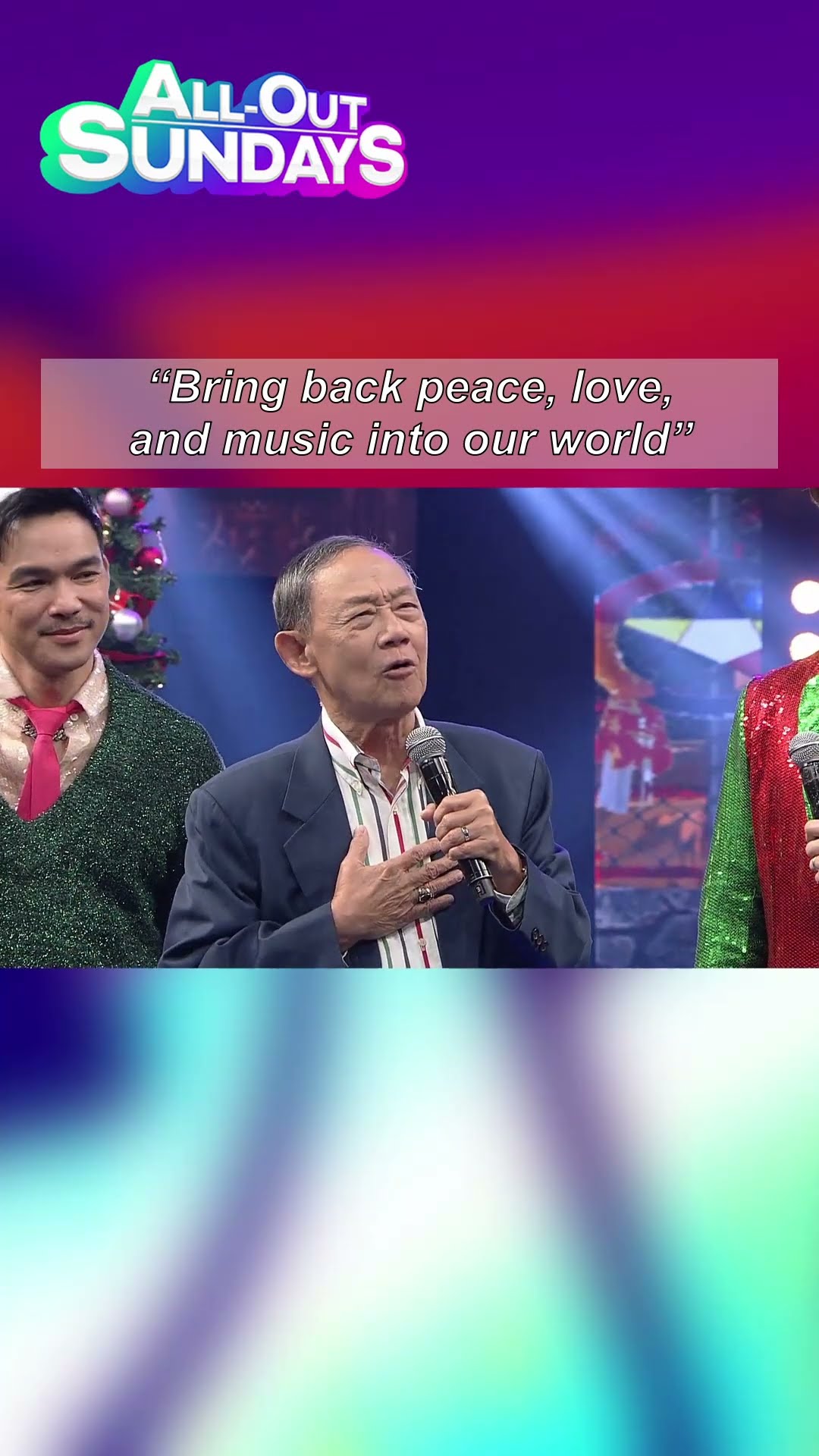 “Bring back peace, love, and music into our world” #shorts | All-Out Sundays