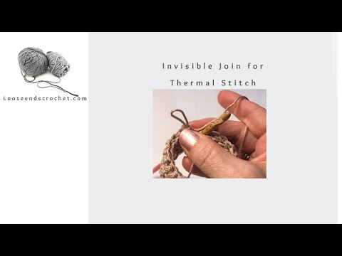 Invisible join for thermal stitch