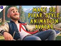 Create 3D Pixar Style Animation AI Avatar That Talks | 3D Pixar Style AI Avatar Tutorial