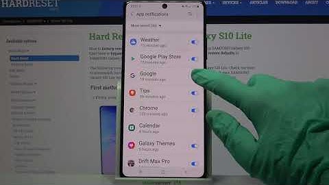 How to Manage Apps Notifications in SAMSUNG Galaxy S10 Lite – Customize Notifications