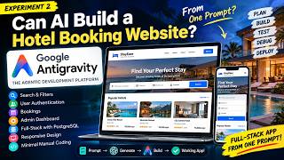 I Built a Full-Stack Hotel Booking Website Using AI | Google Antigravity Experiment Update