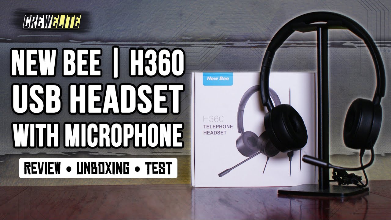 New Bee: H360 USB Headset With Noise-Cancelling Microphone