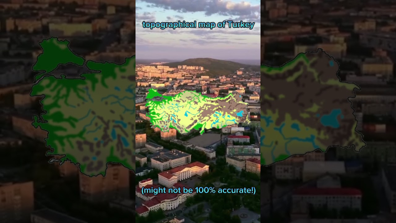 topographical map of Turkey ￼