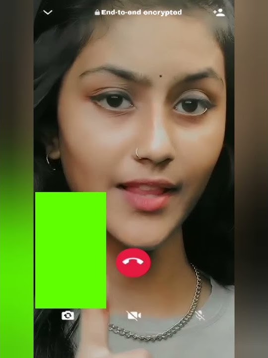 girl video call green screen | WhatsApp video call green screen | status video call green screen