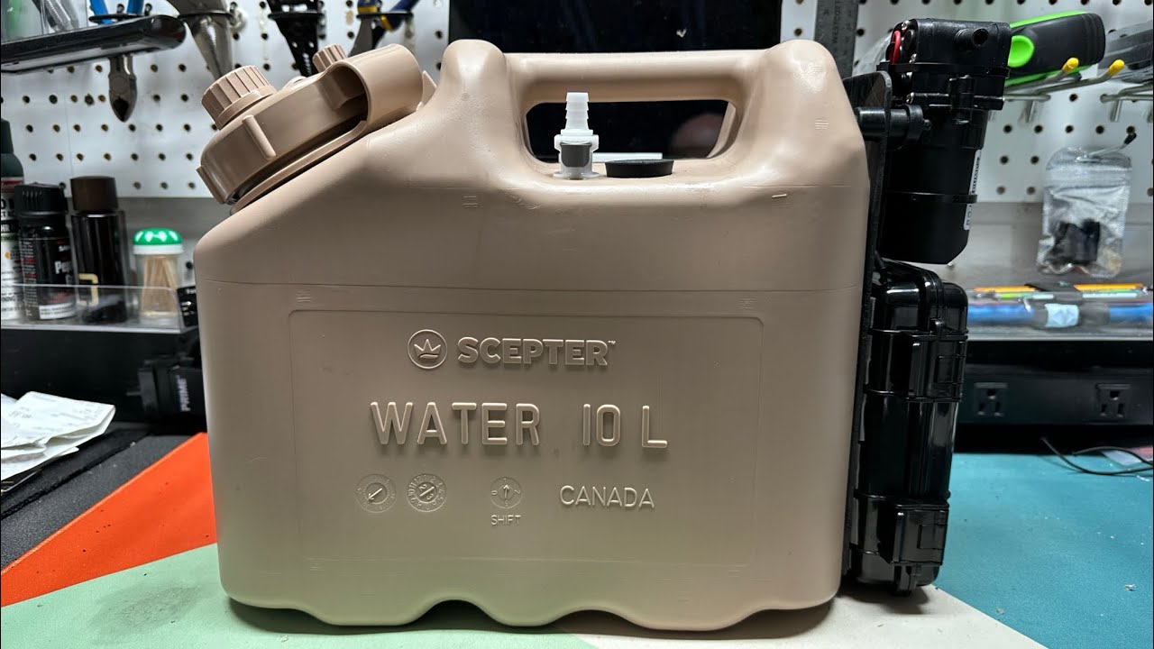 Jerrycan 12v Portable Shower Jug Scepter Travel Camping Rinsekit