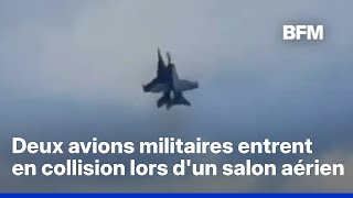 États-Unis: deux avions militaires entrent en collision lors d'un salon aérien