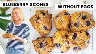 Bakery-Style Eggless Blueberry Cream Cheese Scones | Soft & Moist Homemade Treat Bakery-Style Eggless Blueberry Cream Cheese Scones | Soft & Moist Homemade Treat