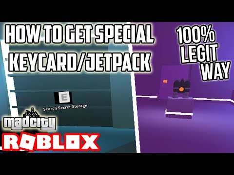 How To Find Special Key Card Jetpack Legit Way Mad City Roblox Youtube - roblox mad city lava gem