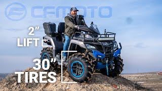 Installing an ATV lift, mud tires, and a clutch kit // CFMOTO 1000