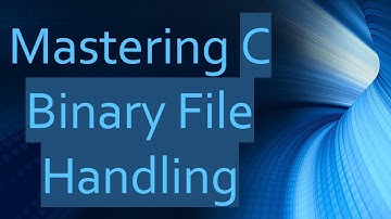 Mastering C Binary File Handling