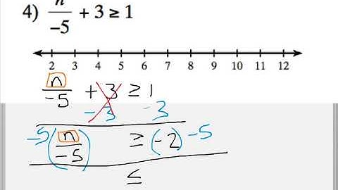 Solving Two Step Inequalities