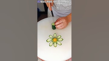Cucumber garnish skills #shorts #youtubeshorts #short #trending #viral