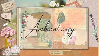 Ambient birdsong sound |a summer journal moment with peach blossom iced tea 🌸