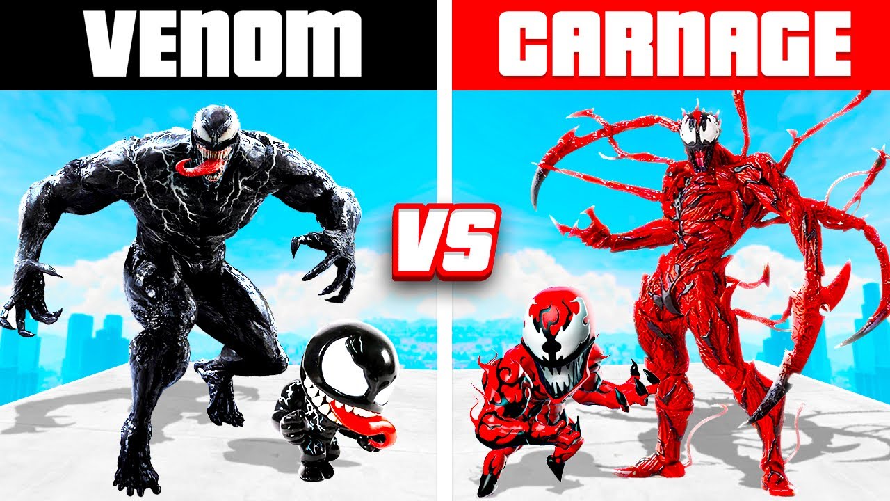 VENOM FAMILY vs. CARNAGE FAMILY (GTA 5 RP!)