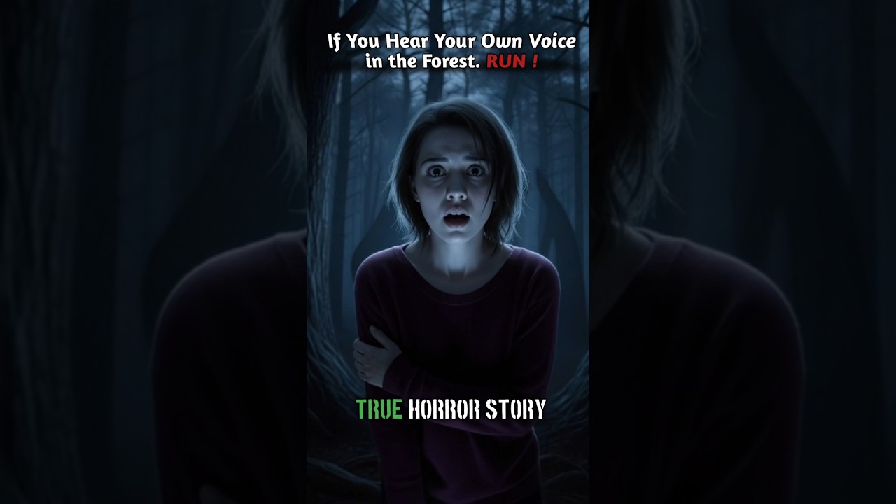 She heard her own voice… 