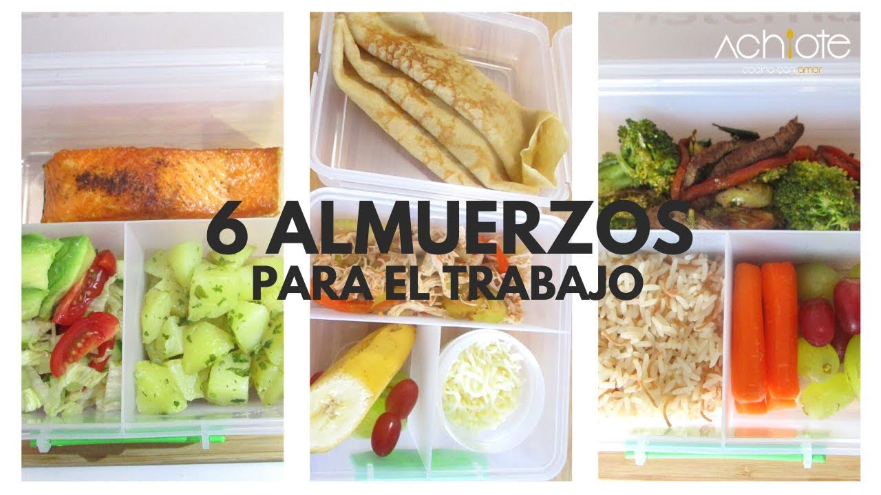 3 opciones de comida para llevar al trabajo sin calentar