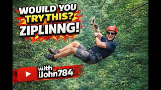 My First Time Ziplining Ever!!