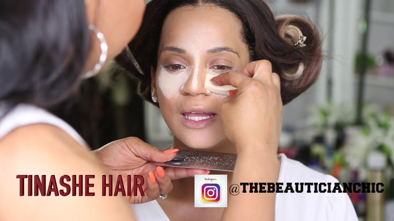 CLIENT SEW IN  HAIR AND MAKEUP TRANSFORMATION POWER OF MAKEUP VLOG 23 |TINASHE HAIR