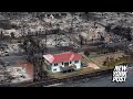 Single home surrounded by burnedout destruction somehow survives maui wildfires