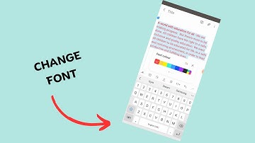How to change Font color Samsung notes