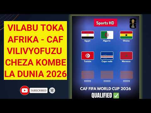 Nchi Za Afrika Zilizofuzu Kombe La Dunia 2026 WCQ2026