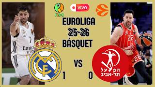 EN VIVO | REAL MADRID VS HAPOEL TEL AVIV  | EUROLIGA 2025/2026  |  BASKETBALL