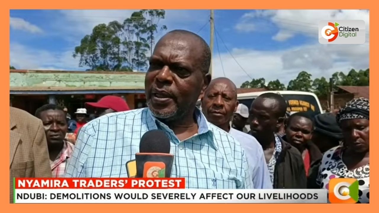 Nyamira traders’ protest over demolitions